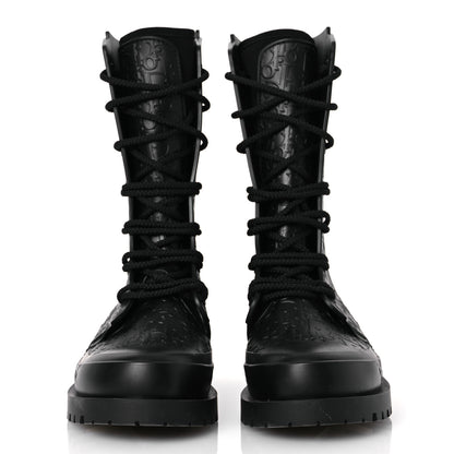 Christian Dior Oblique Rubber Diorcamp Boots 39 Black 3 of 10