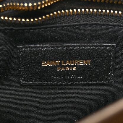 Saint Laurent Calfskin Y Quilted Monogram Toy Loulou Crossbody Bag Soil Brown 6 of 10