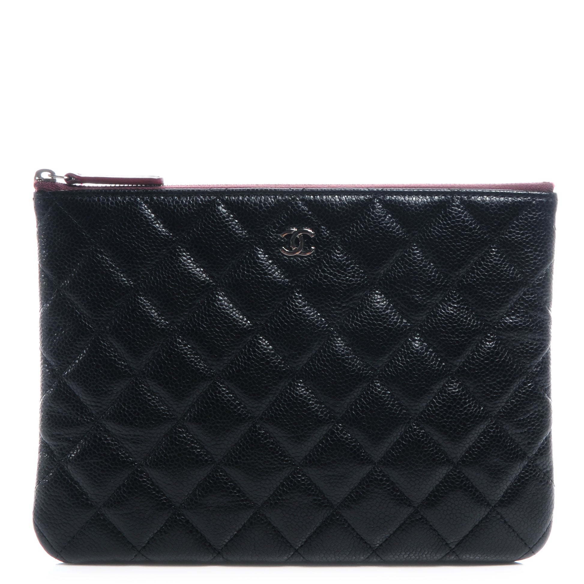 Chanel Caviar Large Cosmetic Case Black 1 of 8