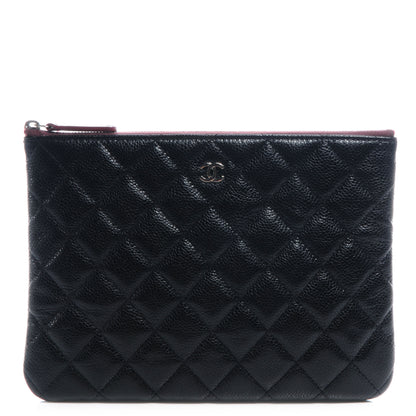Chanel Caviar Large Cosmetic Case Black 1 of 8