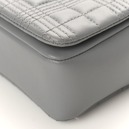 Burberry Lambskin Quilted Small Lola Bag Grey 8 of 8