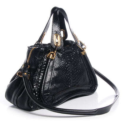 Chloe Python Small Paraty Black 3 of 8