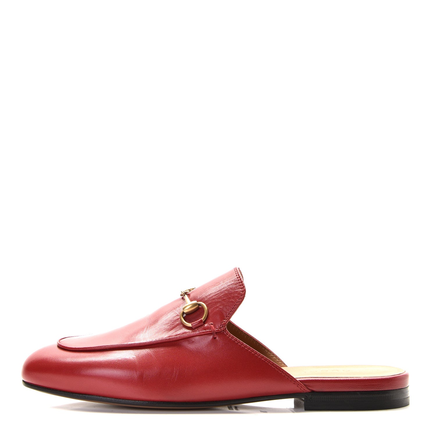 Gucci Malaga Kid Womens Princetown Slippers 38 Hibiscus Red 1 of 11