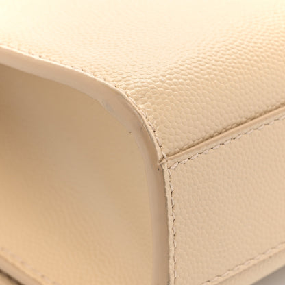 Saint Laurent Grain De Poudre Medium Monogram Kate Satchel Nude Powder 14 of 17