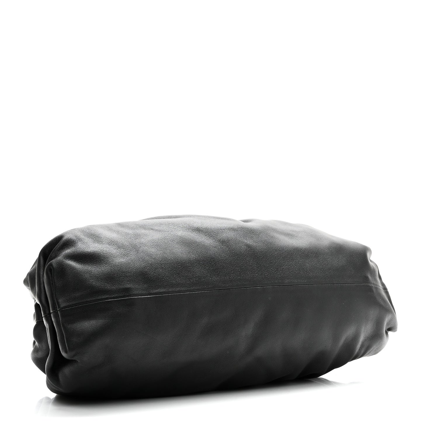 Smooth Butter Calf The Pouch Oversized Clutch Black