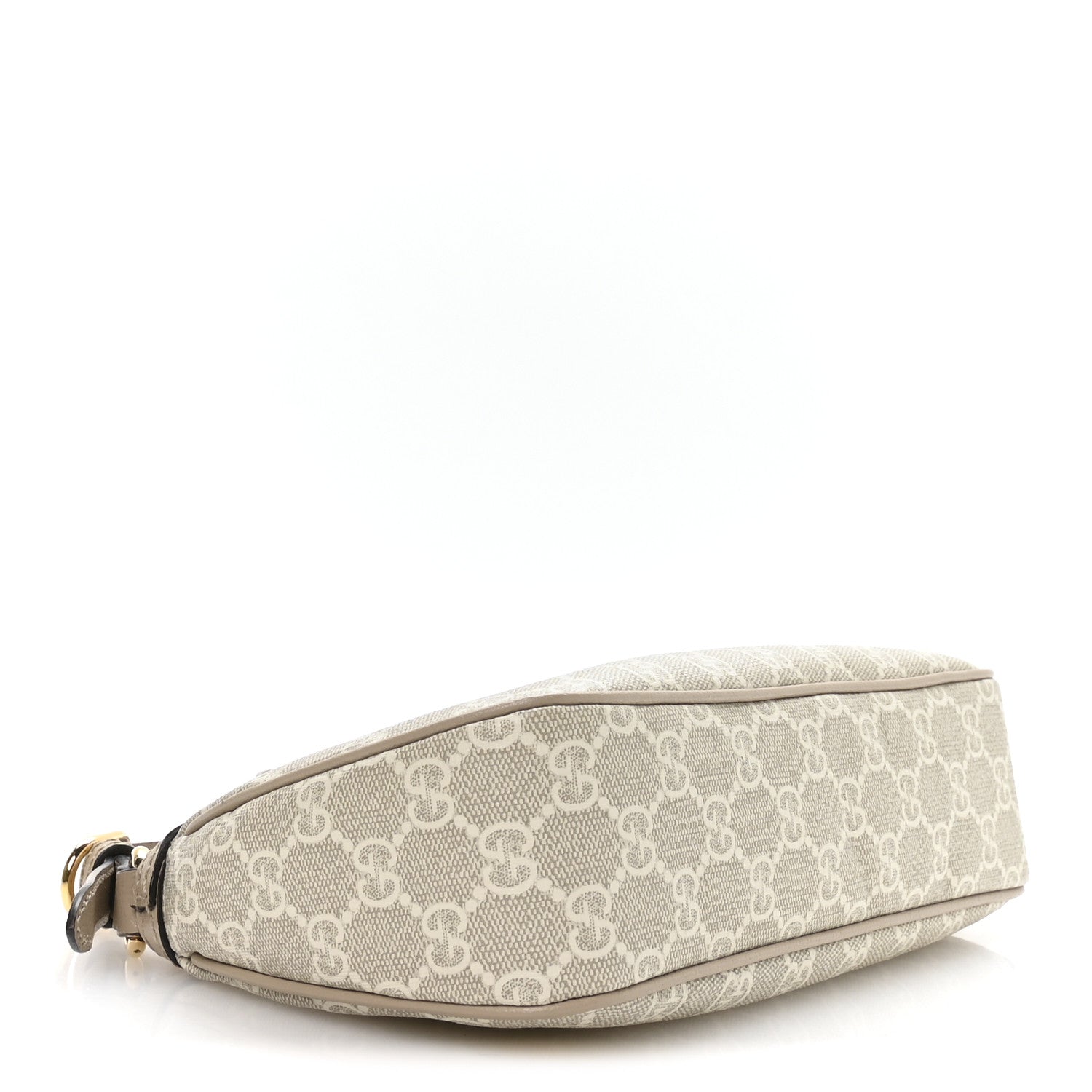 Gucci GG Supreme Monogram Textured Dollar Calfskin Small Ophidia Hobo Beige Mystic White Oatmeal 6 of 21