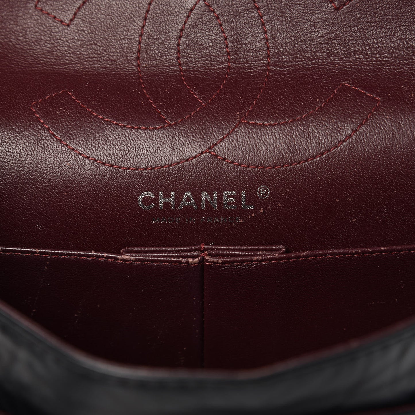 Aged Calfskin Quilted 2.55 Reissue 226 Flap Black