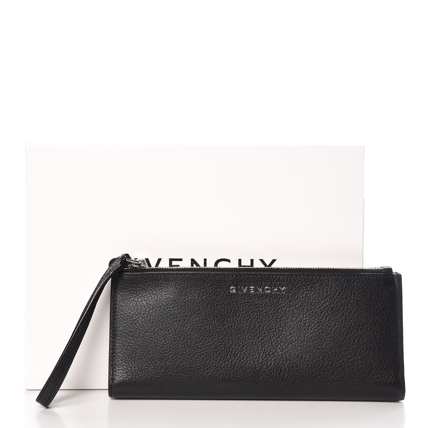 Givenchy Sugar Goatskin Pandora Double Zip Wallet Black 8 of 8