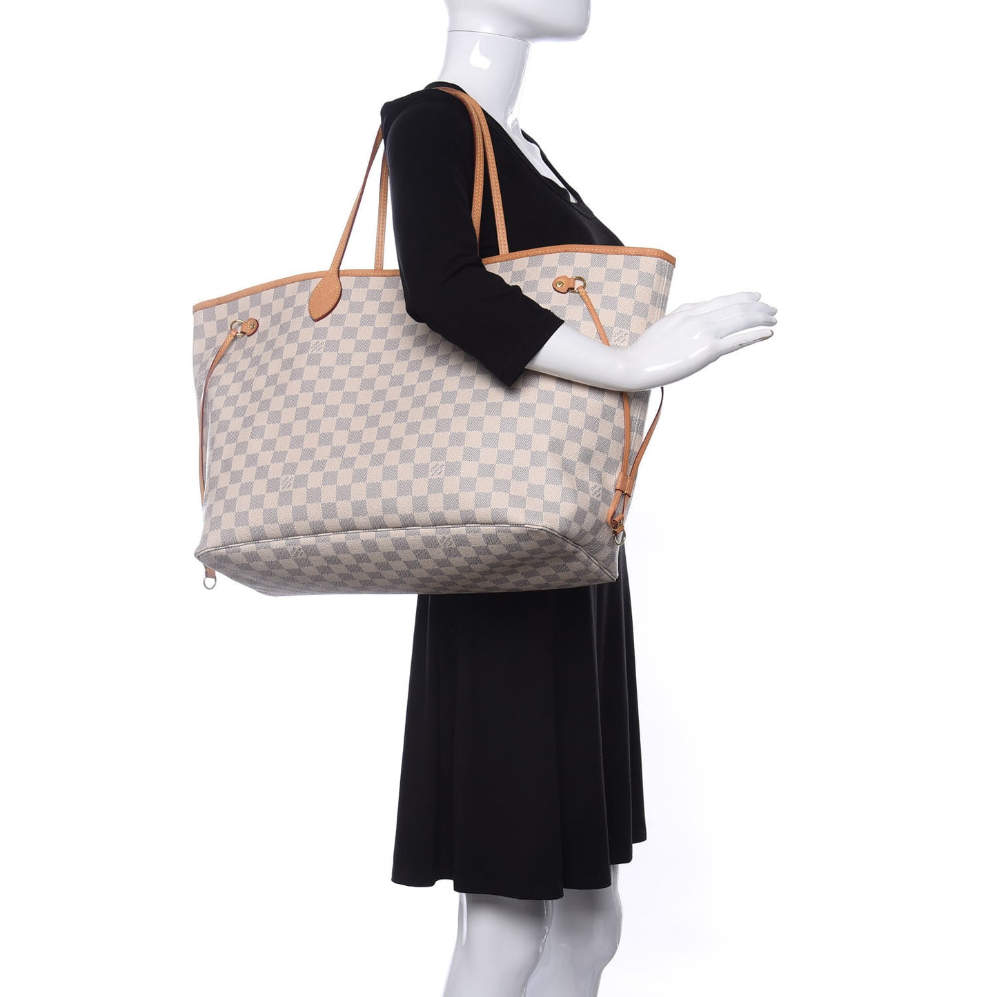 Damier Azur Neo Neverfull GM Rose Ballerine