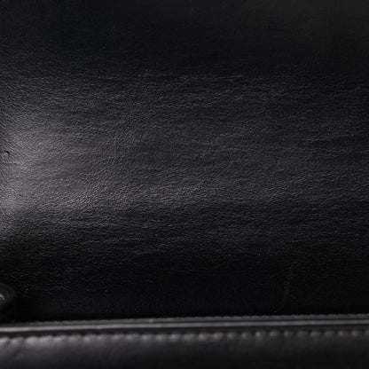 Chanel Calfskin Embossed Medium Paris Salzburg Boy Flap Black 5 of 5