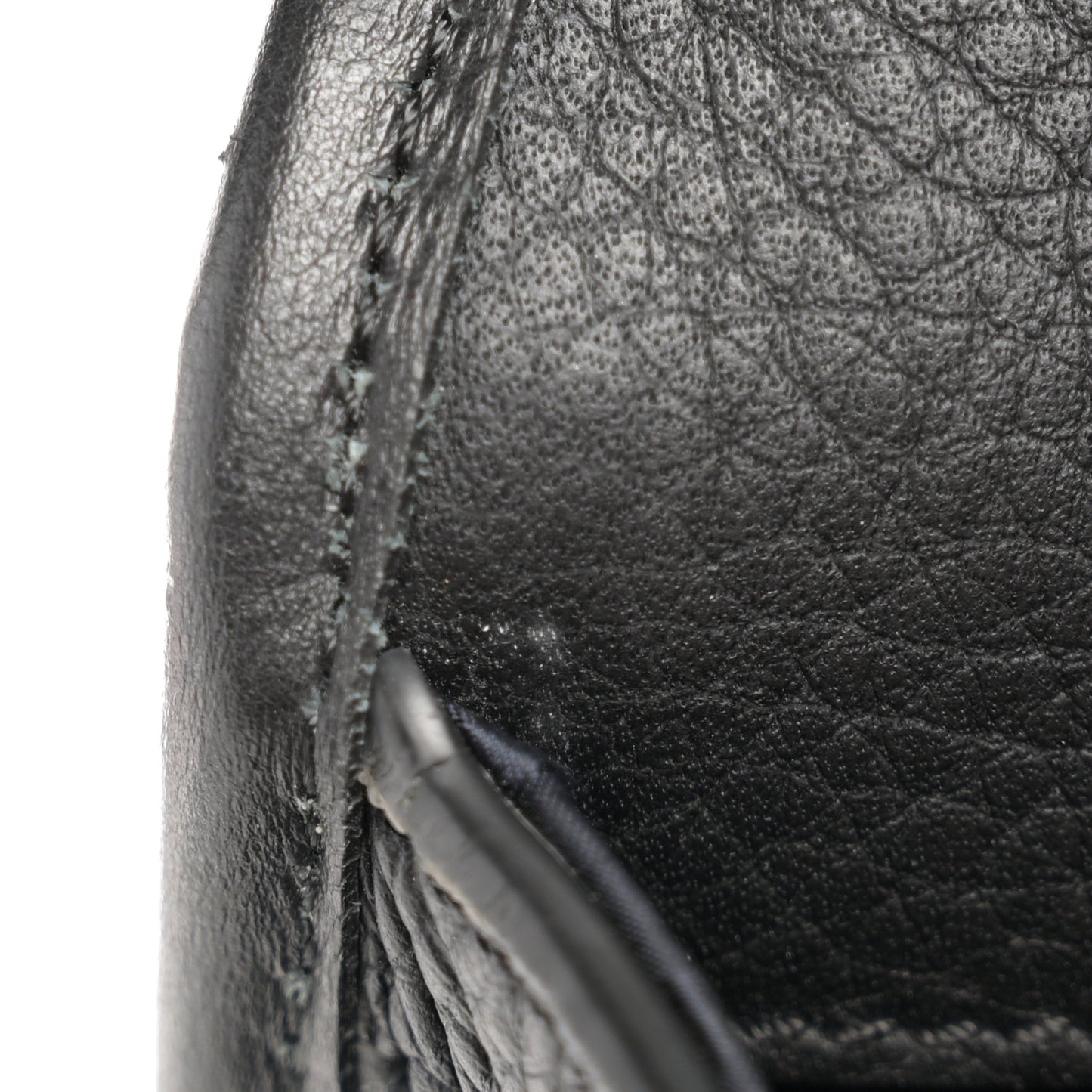 Grained Calfskin Gallop Bag With Strap Black