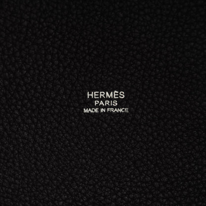 Hermes Taurillon Clemence Picotin 22 MM Raisin 6 of 7