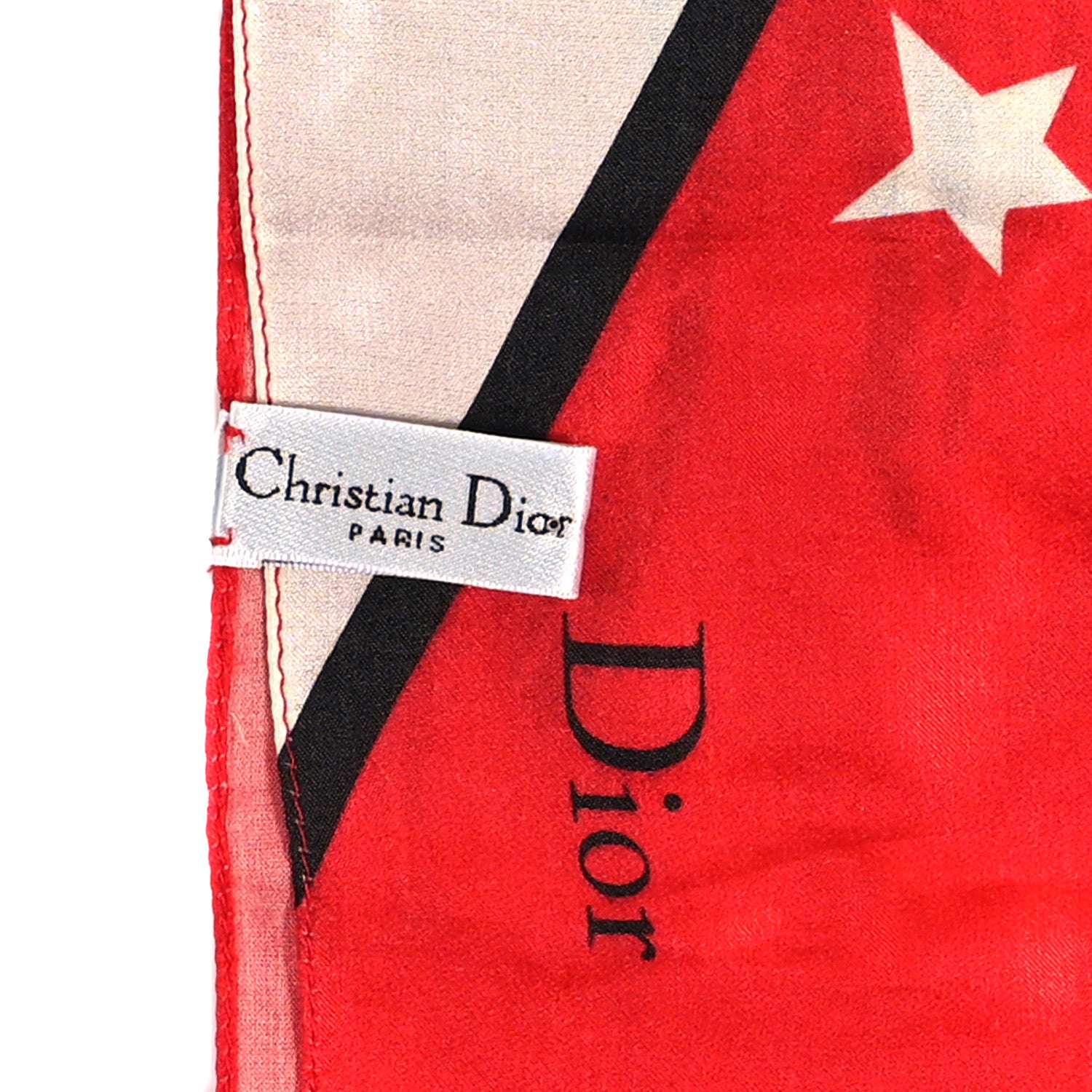 Christian Dior Silk Mania Square Scarf Red Multicolor 2 of 4