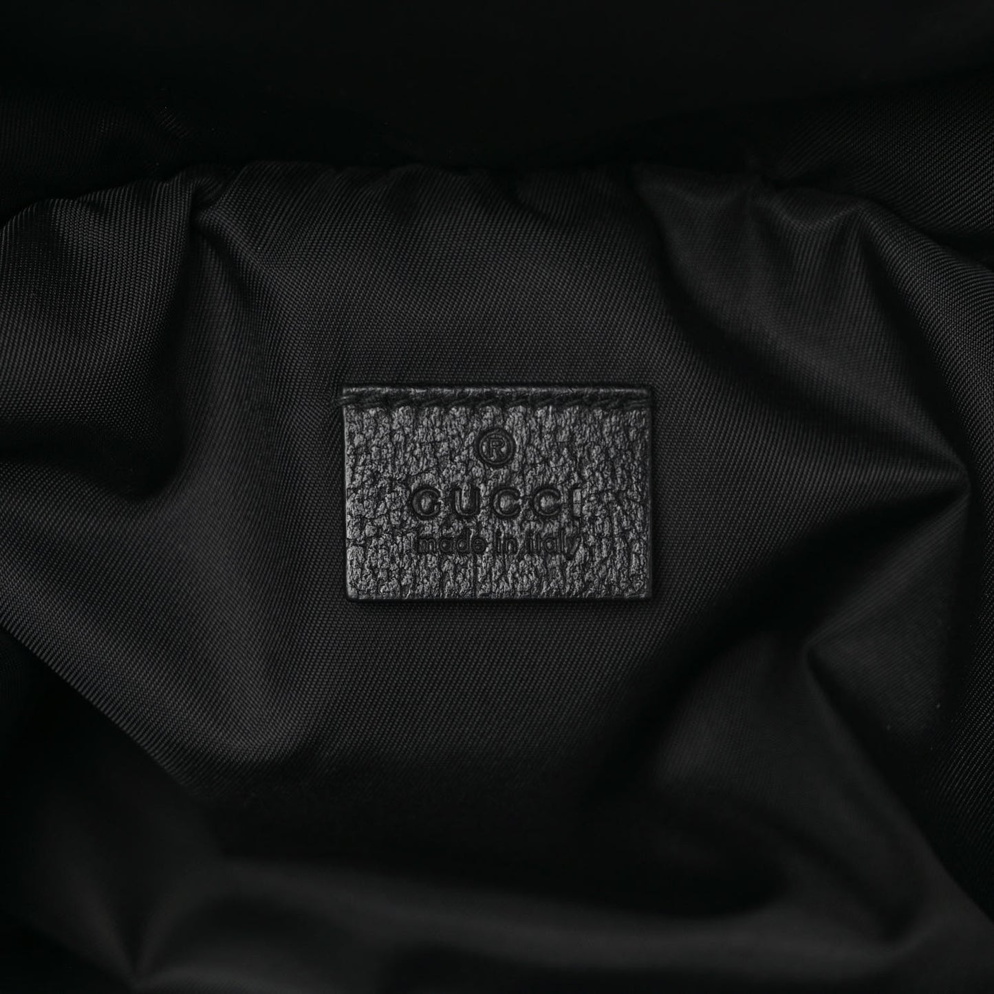 Nylon 80s Logo Patch Belt Bag Black