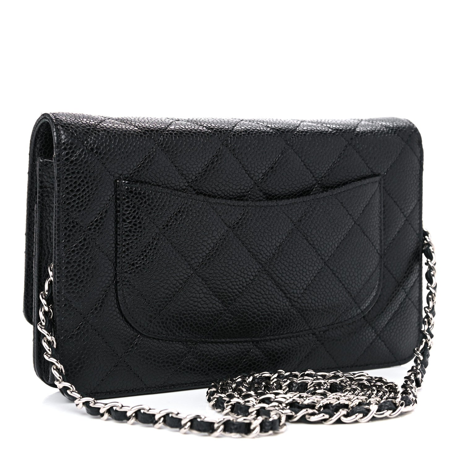 Chanel Caviar Quilted Wallet On Chain WOC Black 2 of 15