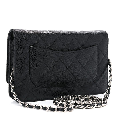 Chanel Caviar Quilted Wallet On Chain WOC Black 2 of 15