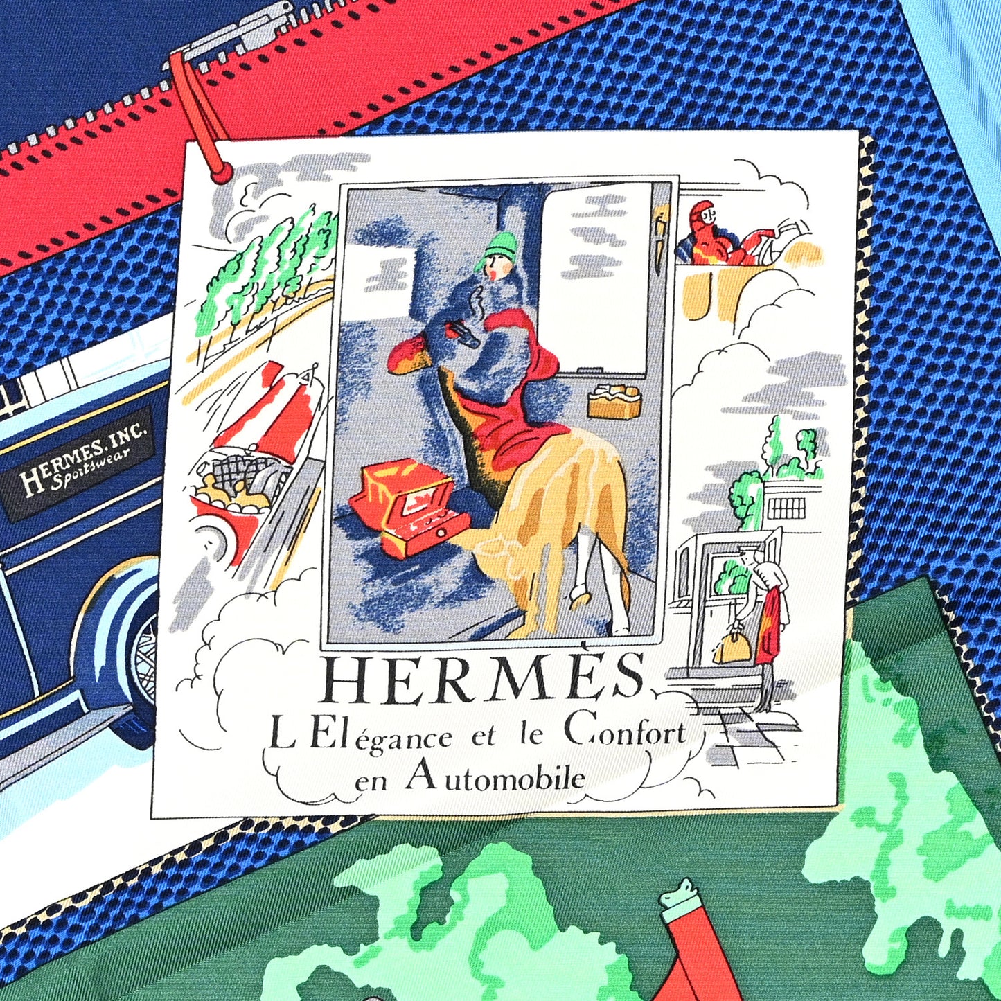 Silk L'Elegance et le Confort en Automobile Scarf 90