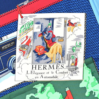 Hermes Silk L'Elegance et le Confort en Automobile Scarf 90 2 of 5