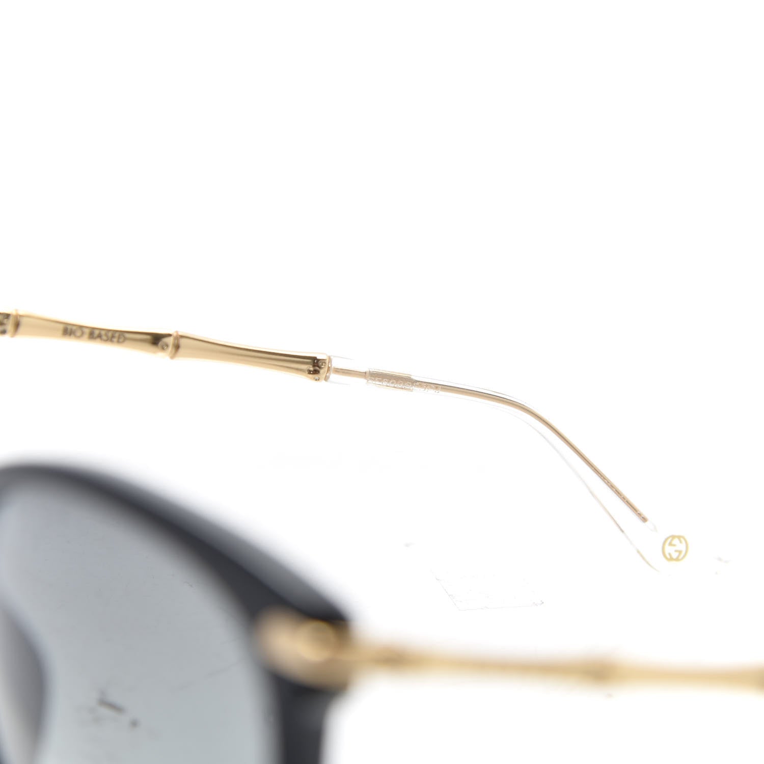 Gucci Crystal Bamboo Cat Eye Sunglasses GG3771 Black Gold 7 of 7