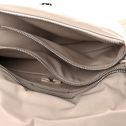Salvatore Ferragamo Calfskin Small Viva Bow Shoulder Bag Bone 5 of 15