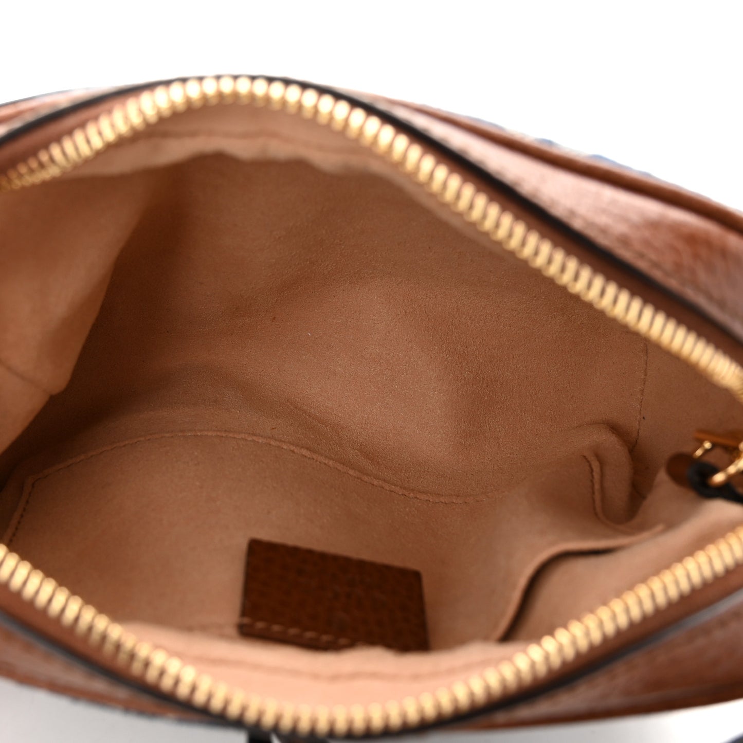 New Denim GG Monogram Dollar Calfskin Mini Ophidia Shoulder Bag Blue Tea Cuir Epilog