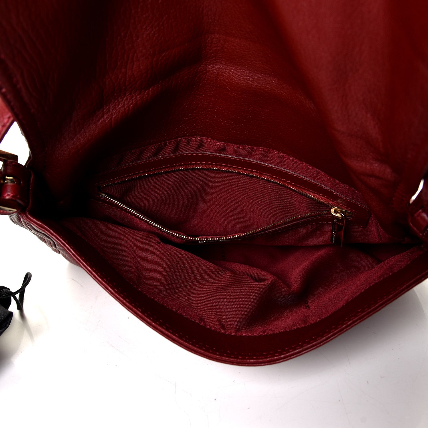 Fendi Nappa Elefante Mama Baguette Rosso Scuro 4 of 4