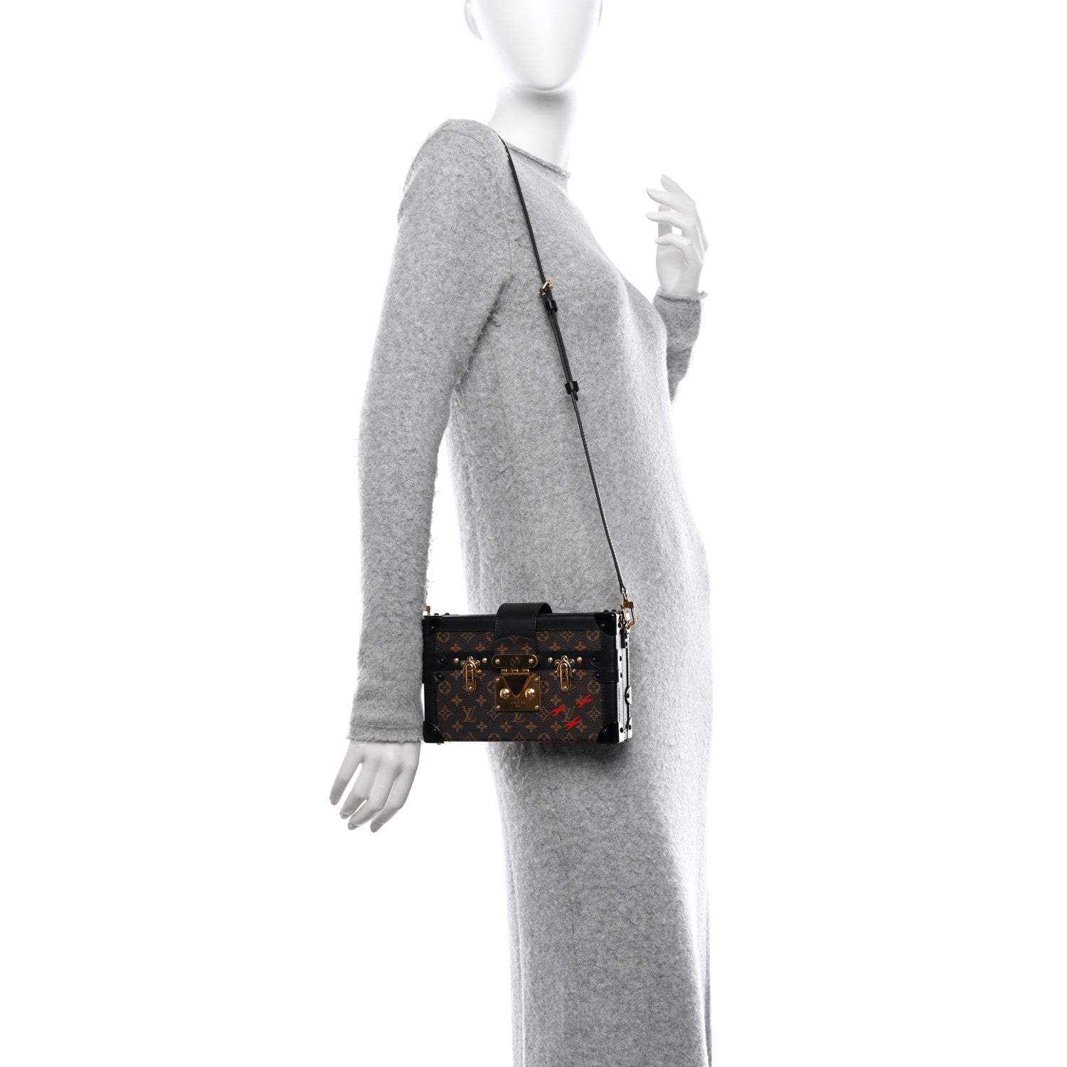 Louis Vuitton LOUIS VUITTON Monogram Petite Malle Black 2 of 10