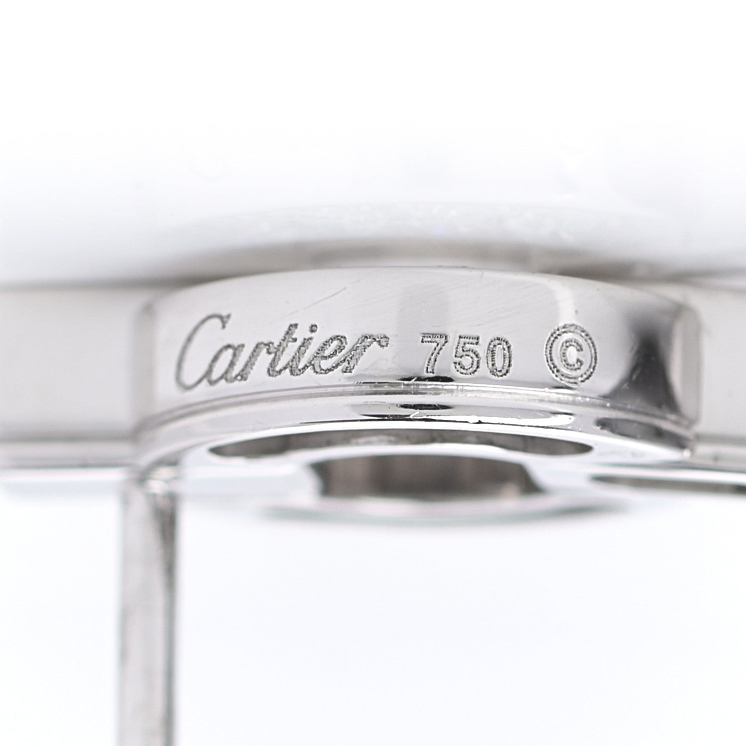 Cartier 18K White Gold Diamond Cultured Akoya Pearl 9mm Himalia Earrings 6 of 8