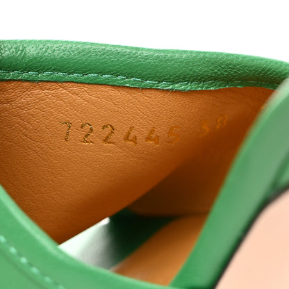 Gucci X ADIDAS Nappa Charlotte Suede Monogram Jumbo GG Trefoil 75mm Slide Sandals 37 New Shamarock Ivoire 7 of 9