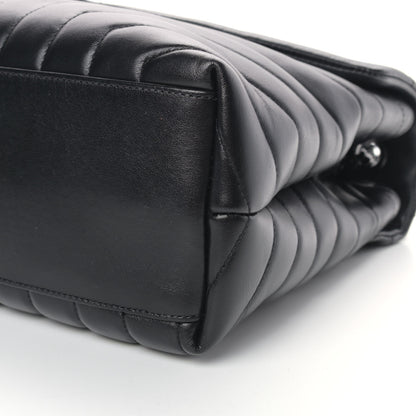 Saint Laurent Calfskin Y Quilted Monogram Medium Loulou Chain Satchel Black 10 of 12
