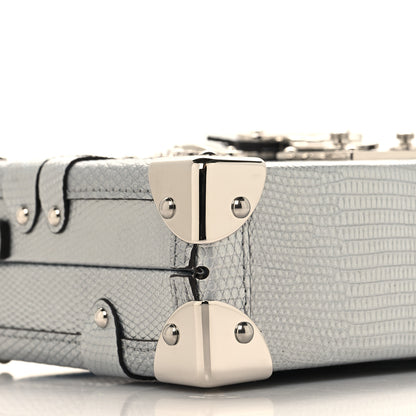 Louis Vuitton Metallic Lizard Petite Malle Silver 8 of 9