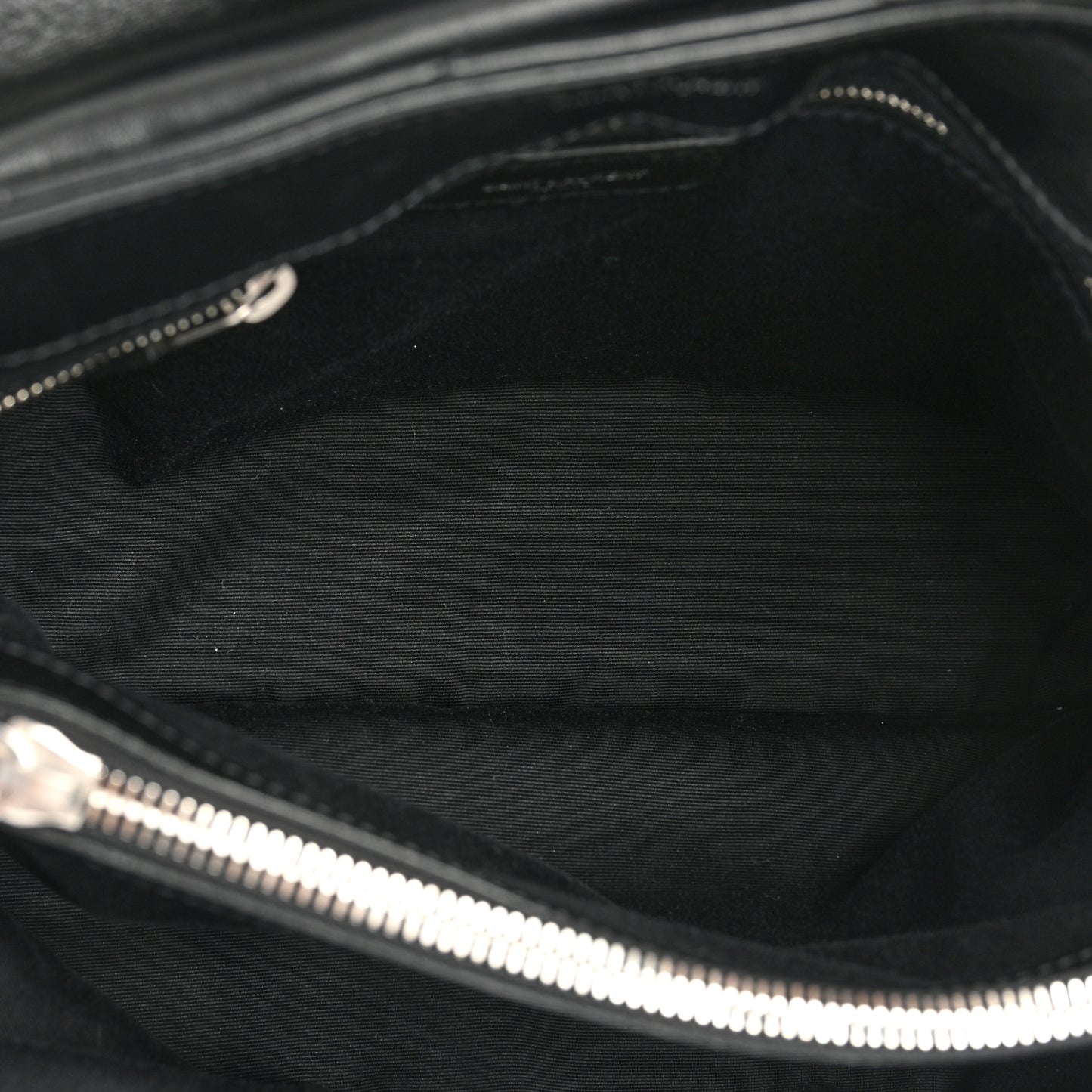 Calfskin Y Quilted Monogram Medium Loulou Chain Satchel Black