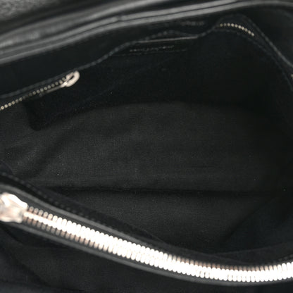 Saint Laurent Calfskin Y Quilted Monogram Medium Loulou Chain Satchel Black 7 of 15