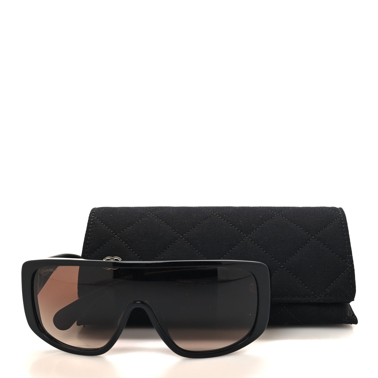 Acetate Shield Sunglasses 5495A Black