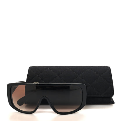 Chanel Acetate Shield Sunglasses 5495A Black 8 of 8