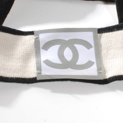 Chanel Knit CC Head Band Black Beige 3 of 5