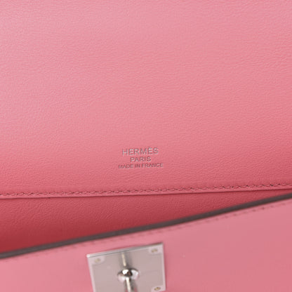 Hermes Swift Kelly Cut Clutch Pochette Rose D'Ete 8 of 11