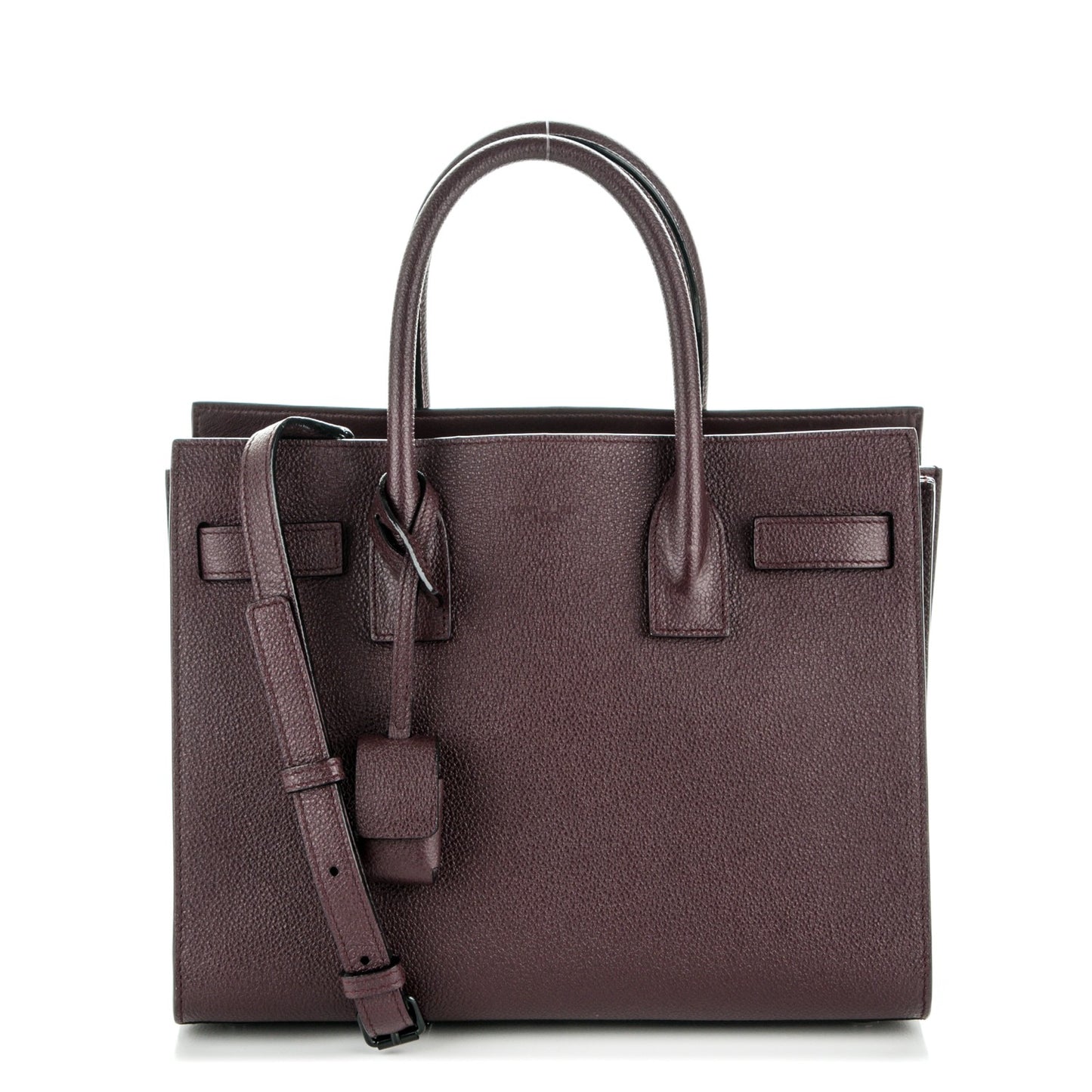 Grained Calfskin Baby Sac De Jour Amaranto