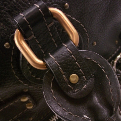 Chloe Leather Paddington Double Zipped Bowler Black 7 of 19