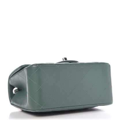 Chanel Lambskin Quilted Mini Square Flap Green 4 of 10