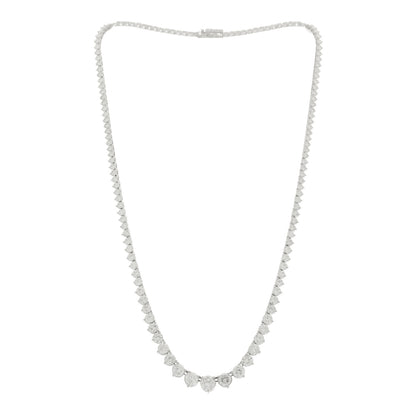 Parker & West by FASHIONPHILE 14K White Gold Diamond 13.20ctw Riviera Necklace 3 of 7
