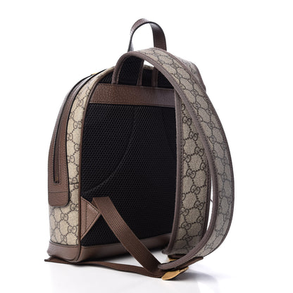 Gucci GG Supreme Monogram Calfskin Web Small Ophidia Day Backpack Beige Ebony New Acero 3 of 13