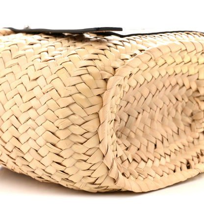 Loewe Raffia Small Basket Tote Bag Natural Tan 8 of 9