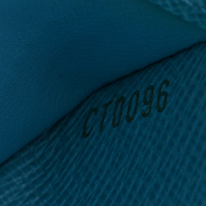 Louis Vuitton Monogram Groom Compact Zip Wallet Blue 7 of 12