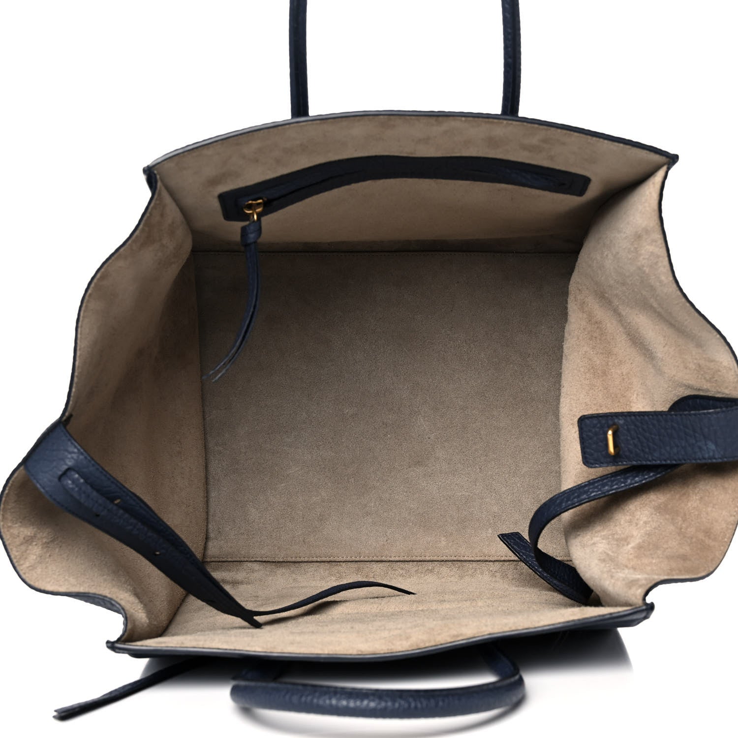 Celine Bullhide Calfskin Medium Phantom Luggage Navy Blue 5 of 14