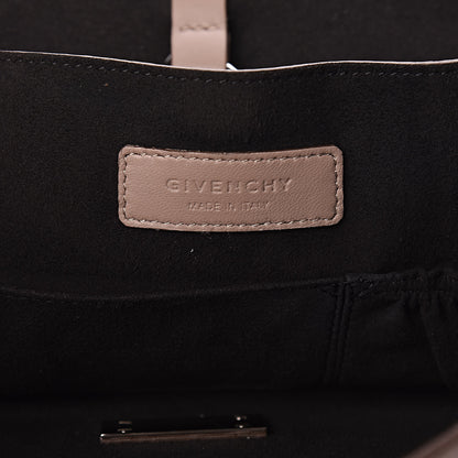 Givenchy Calfskin Crocodile Embossed Medium Shark Lock Satchel Sand 6 of 24