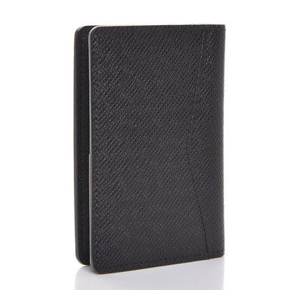 Louis Vuitton Taiga Pocket Organizer NM Black Gris 3 of 8