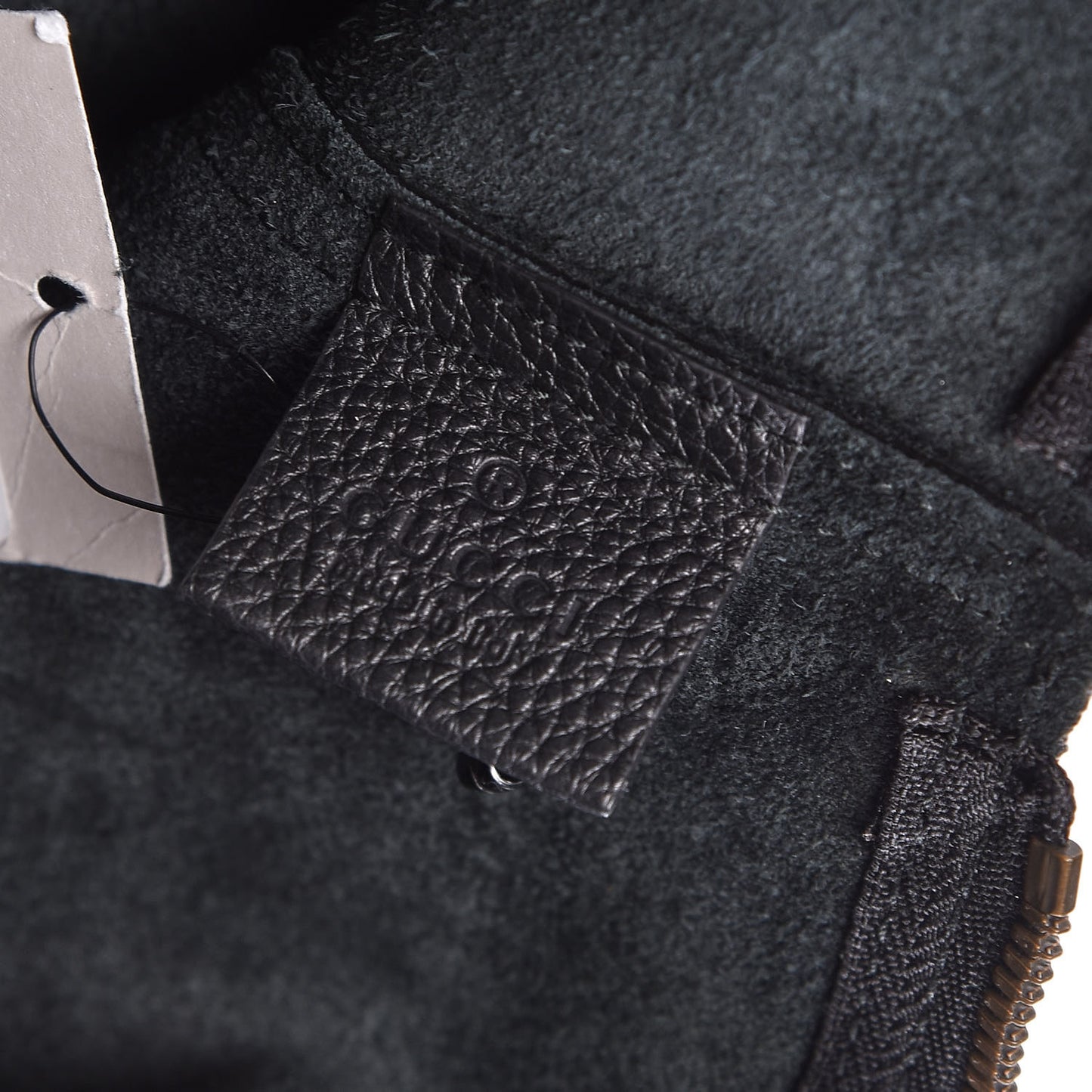 Pebbled Calfskin Large Logo Portfolio Clutch Black