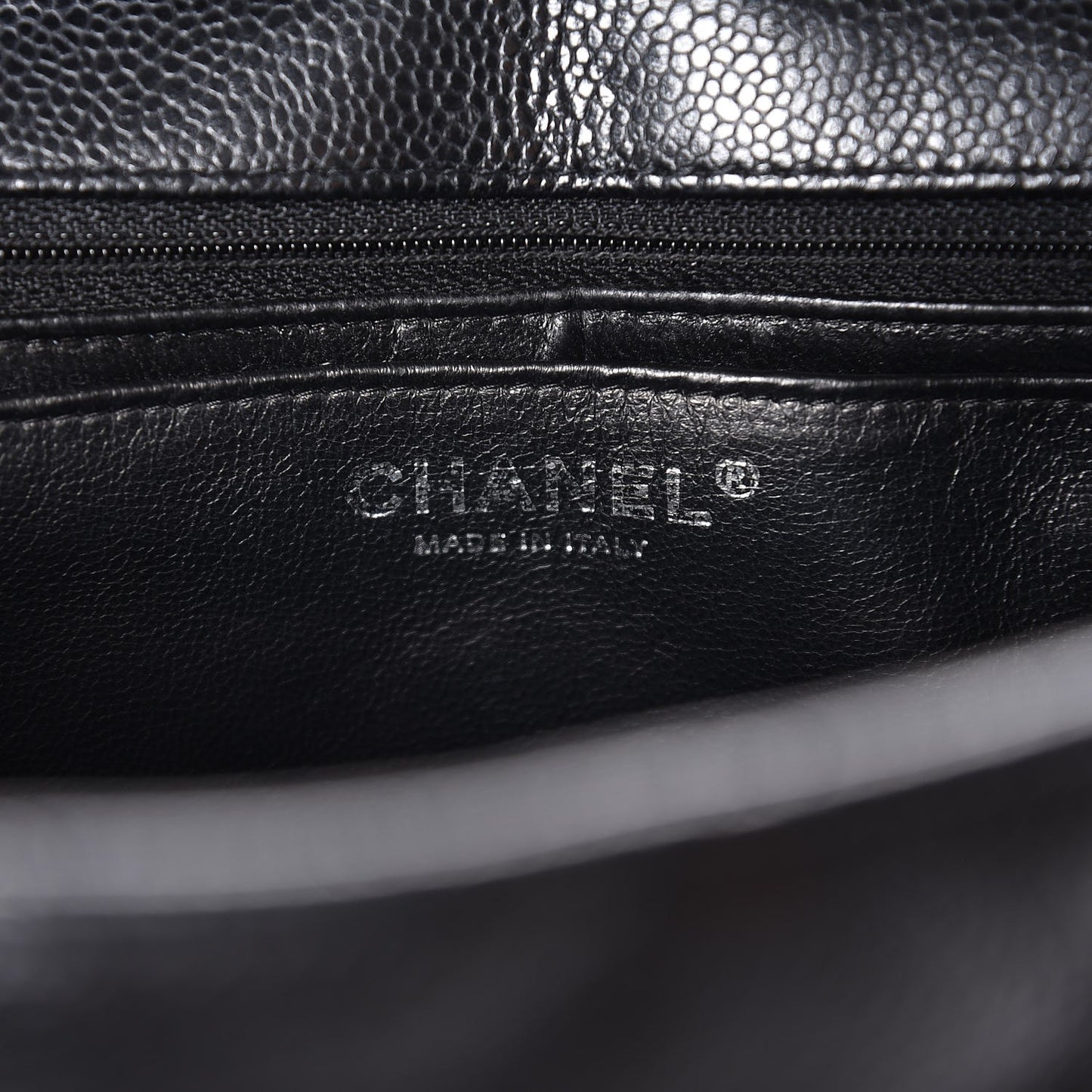 Caviar Quilted Jumbo Single Flap Black