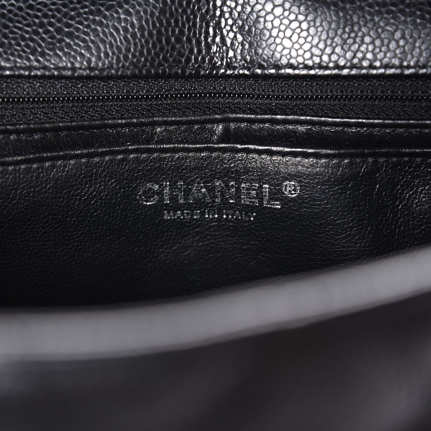 Chanel Caviar Quilted Jumbo Single Flap Black 6 of 7